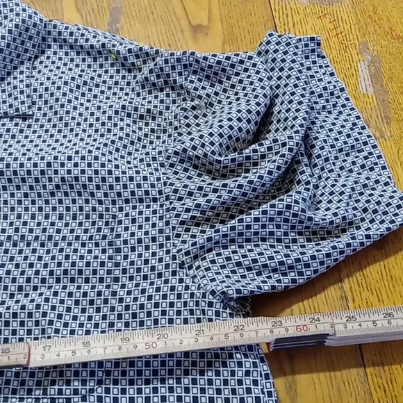 CIRCA MENS SILK Shirt XL EXTRA LARGE Black white Casual Work PREOWNED - Picture 3 of 5